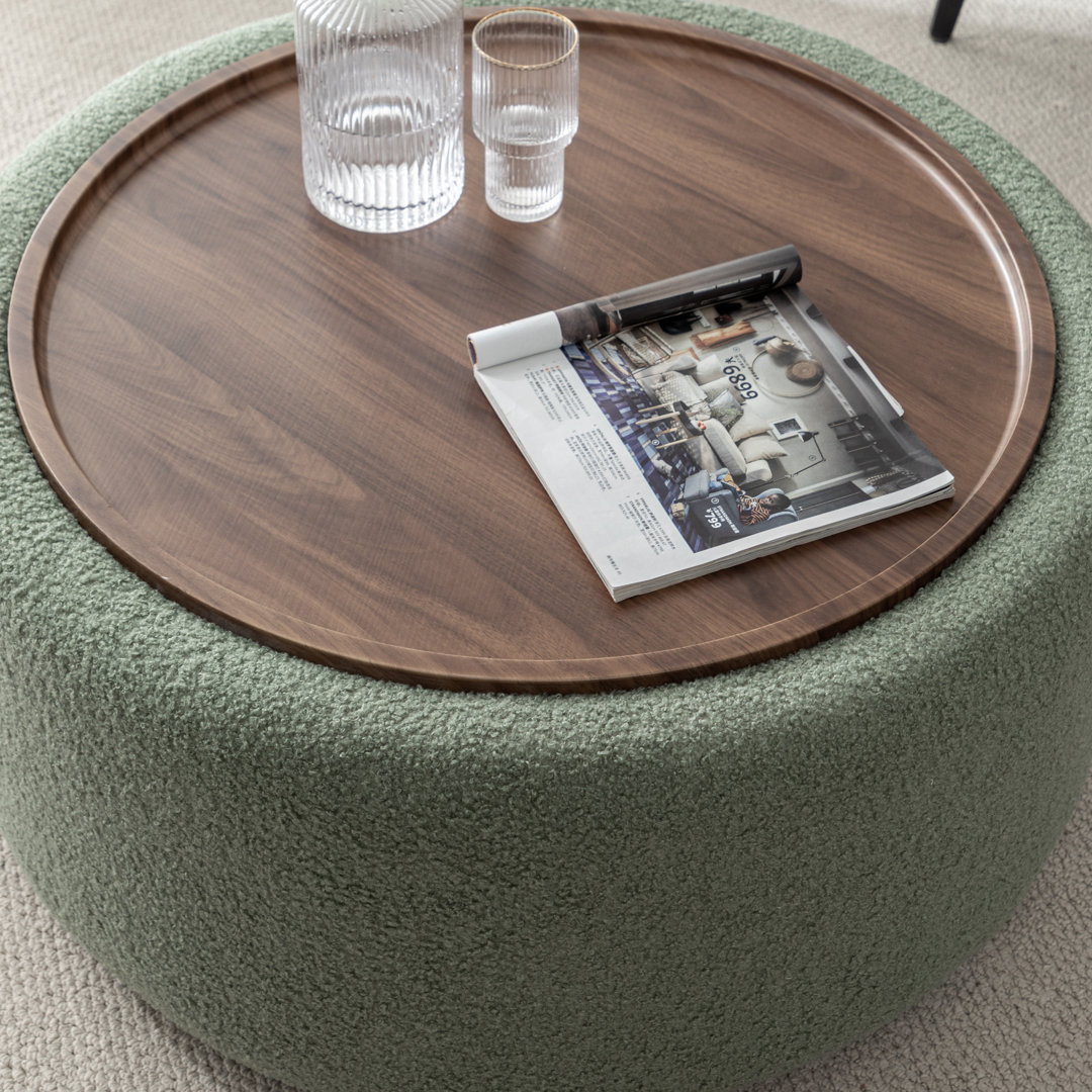 Bryonie Round Cocktail Ottoman with Storage